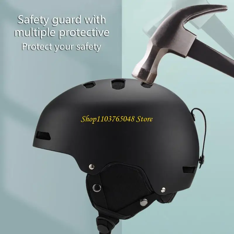R53E Thermal Snowboard Helmet with Ear Warmer Winter Sports Headgear for Men Women Skiing Scooter Skateboard Roller Skating