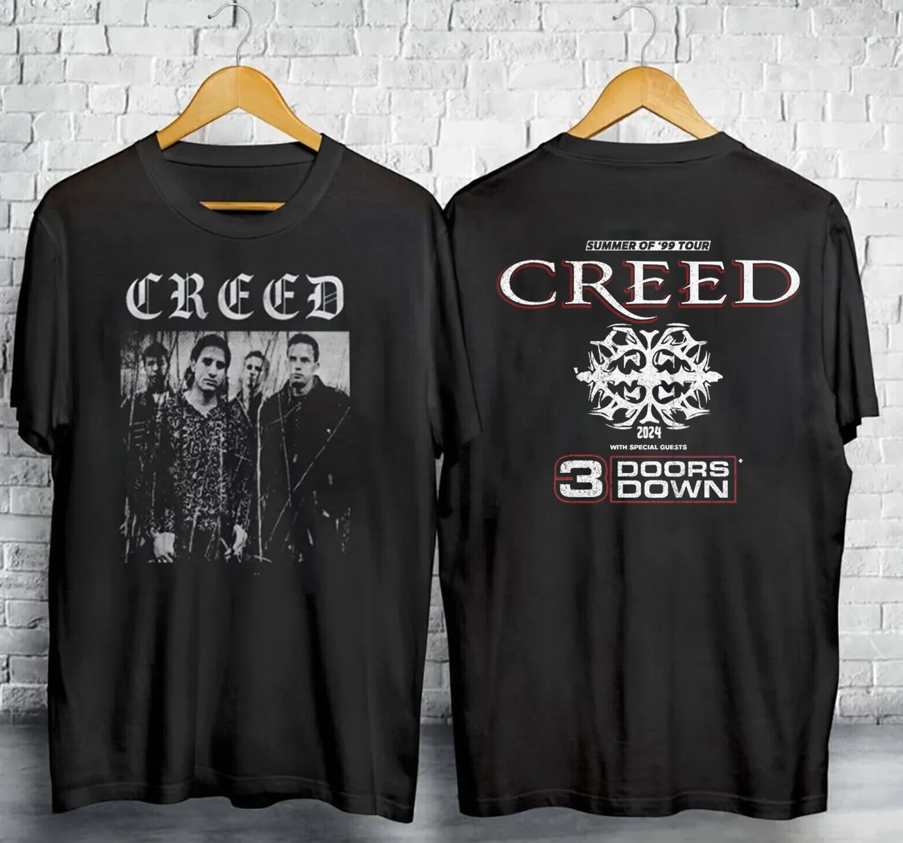 

Creed Band Summer of 99 Tour 2024 Concert T-Shirt Cotton Full Size AL244