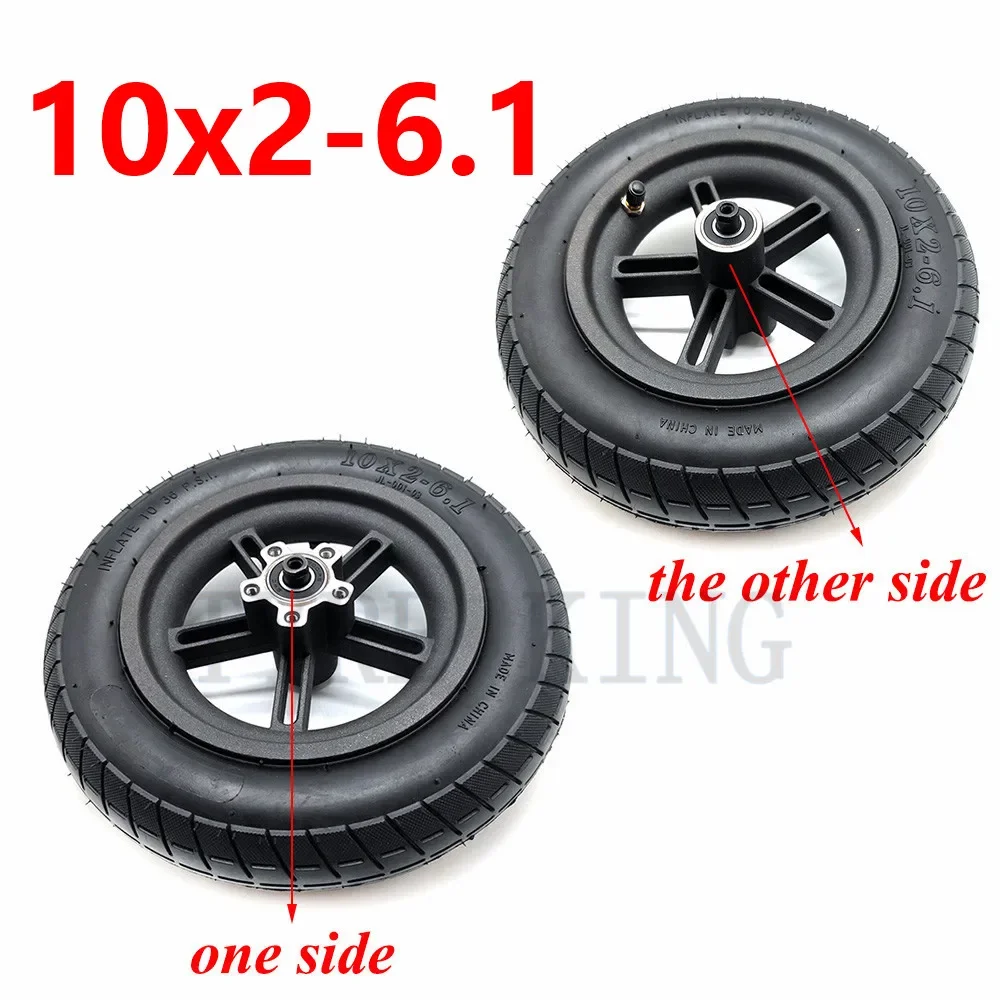 10x2-6.1 Inner and Outer Tyre with Alloy Hub 10x2 Pneumatic Wheel Tire for Xiaomi Mijia M365 Electric Scooter Accessories