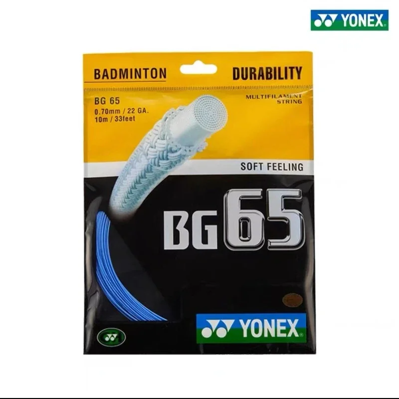 YONEX-Cuerda de raqueta de bádminton Yy Bg65 BG-65, alta calidad, alta elasticidad