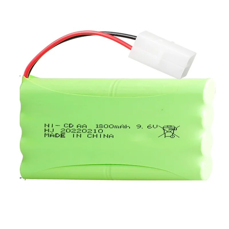 Ni-CD 9,6 v 1800mah batería para juguetes Rc coche tanque tren Robot barco pistola repuestos AA 9,6 V batería recargable enchufe Tamiya