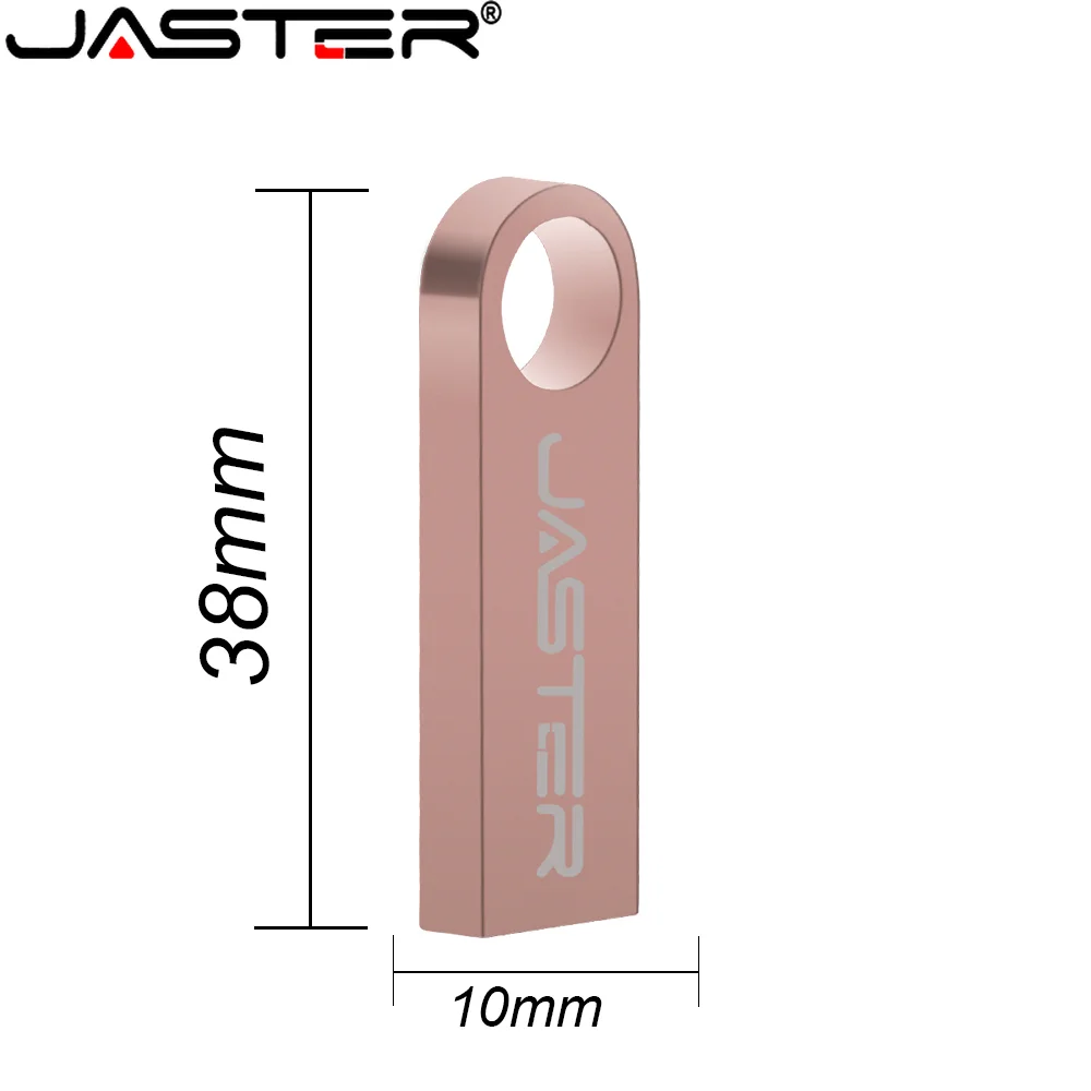 Clearance_High Speed USB 2.0 Flash Drive 128GB Metal Gold Pen Drive 64GB Memory Stick silver 32GB Free Keychain Business Gift image 5