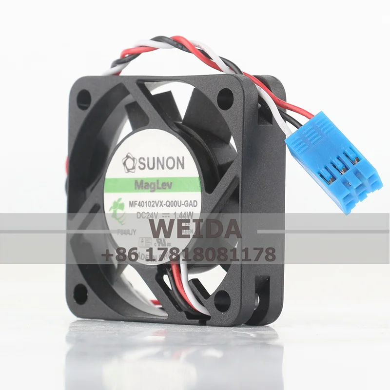 New original SUNON MF40102VX-Q00U-GAD/A9D  4010 DC24V 1.44W 2-wire/3-wire silent cooling fan