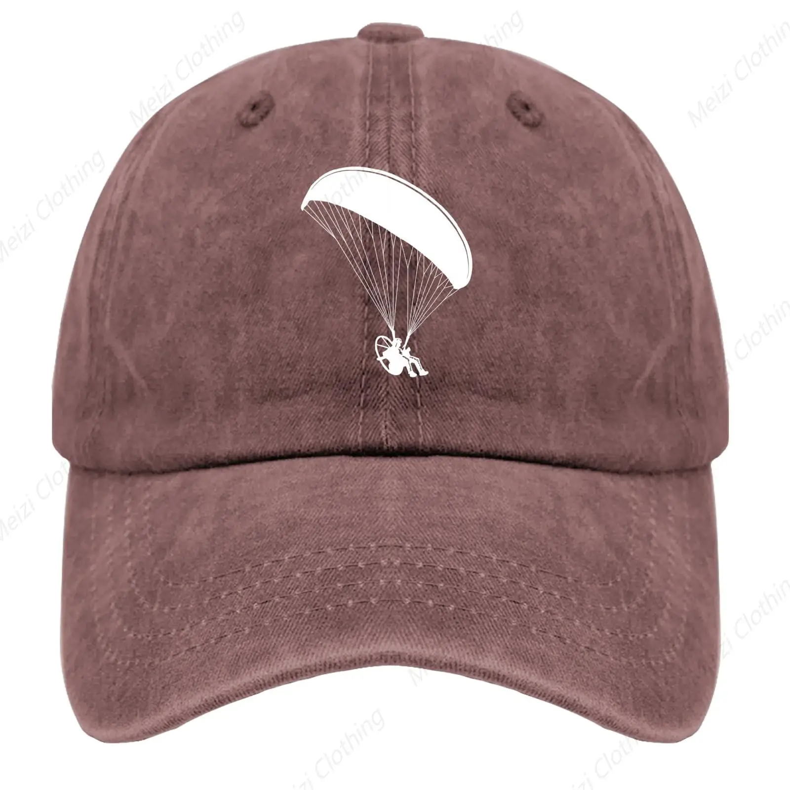 Parachute Paraglider Truck Cap Outdoor Sports Gift, Son Adjustable Snap Button Baseball Cap