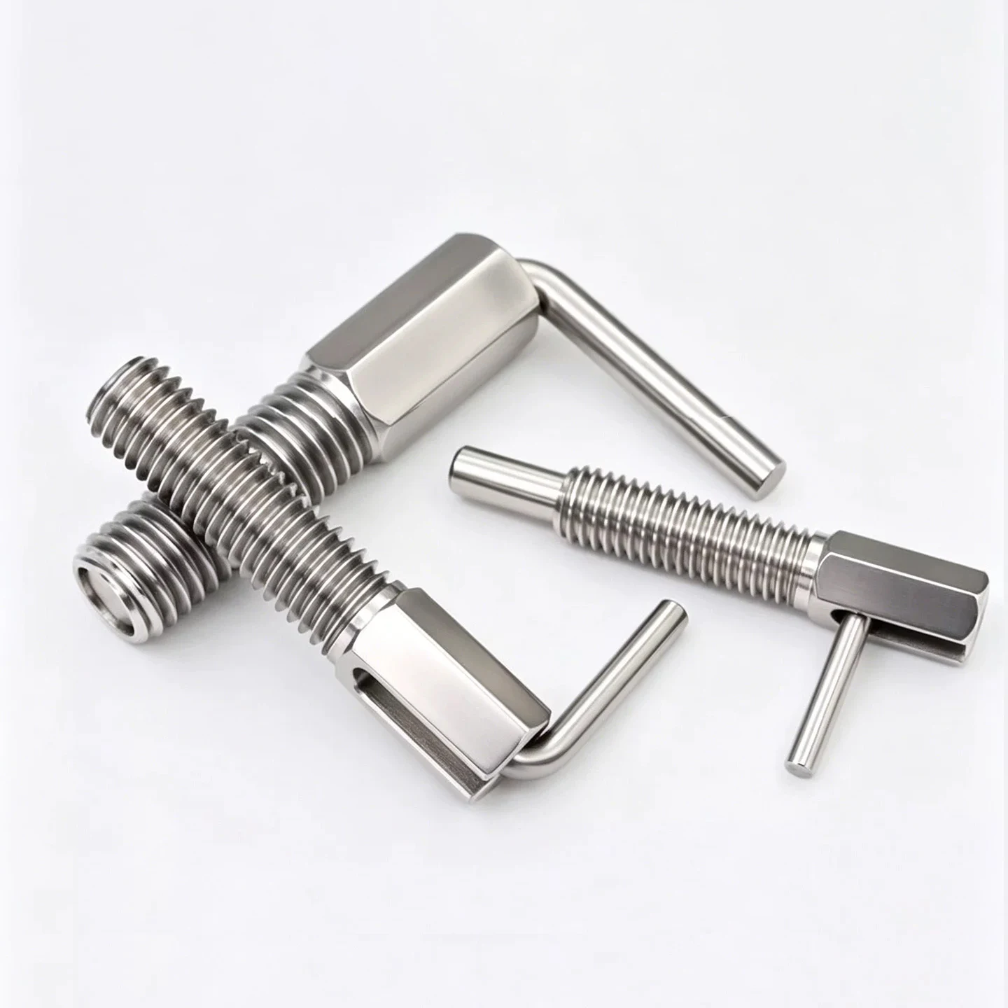 Knob-Actuated L-Shape Indexing Pin with Plunger – Stainless Steel Spring Self-Locking Reset Positioning Pin view 4