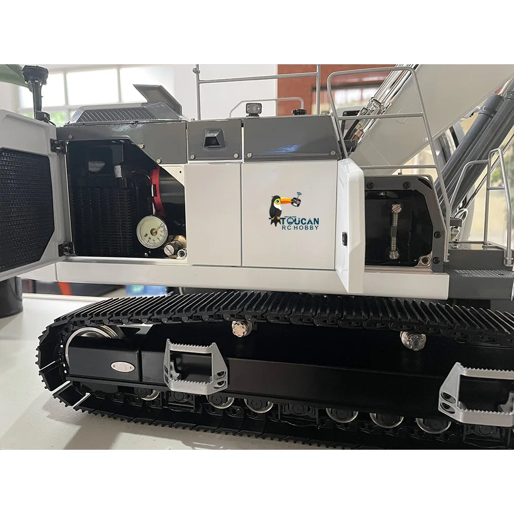 

1/14 RTR Aoue-LR945 LESU Metal Hydraulic RC Digger Remote Control Excavator Model W/O Bucket White Assembled Toy Toucan