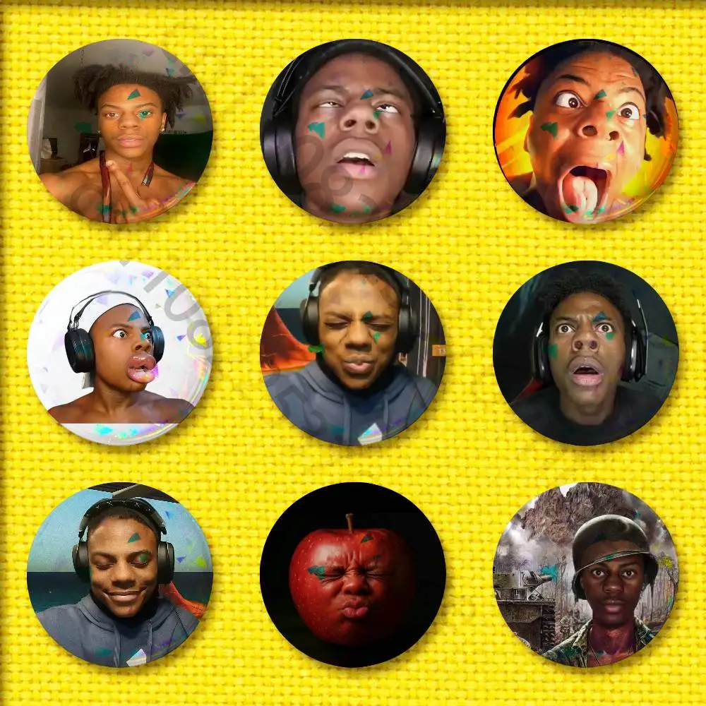 

I-IShowSpeed Funny Badge For 58mm 32mm 44mm 25mm 75mm Round Pin Brooch Insignia Cover Cosplay