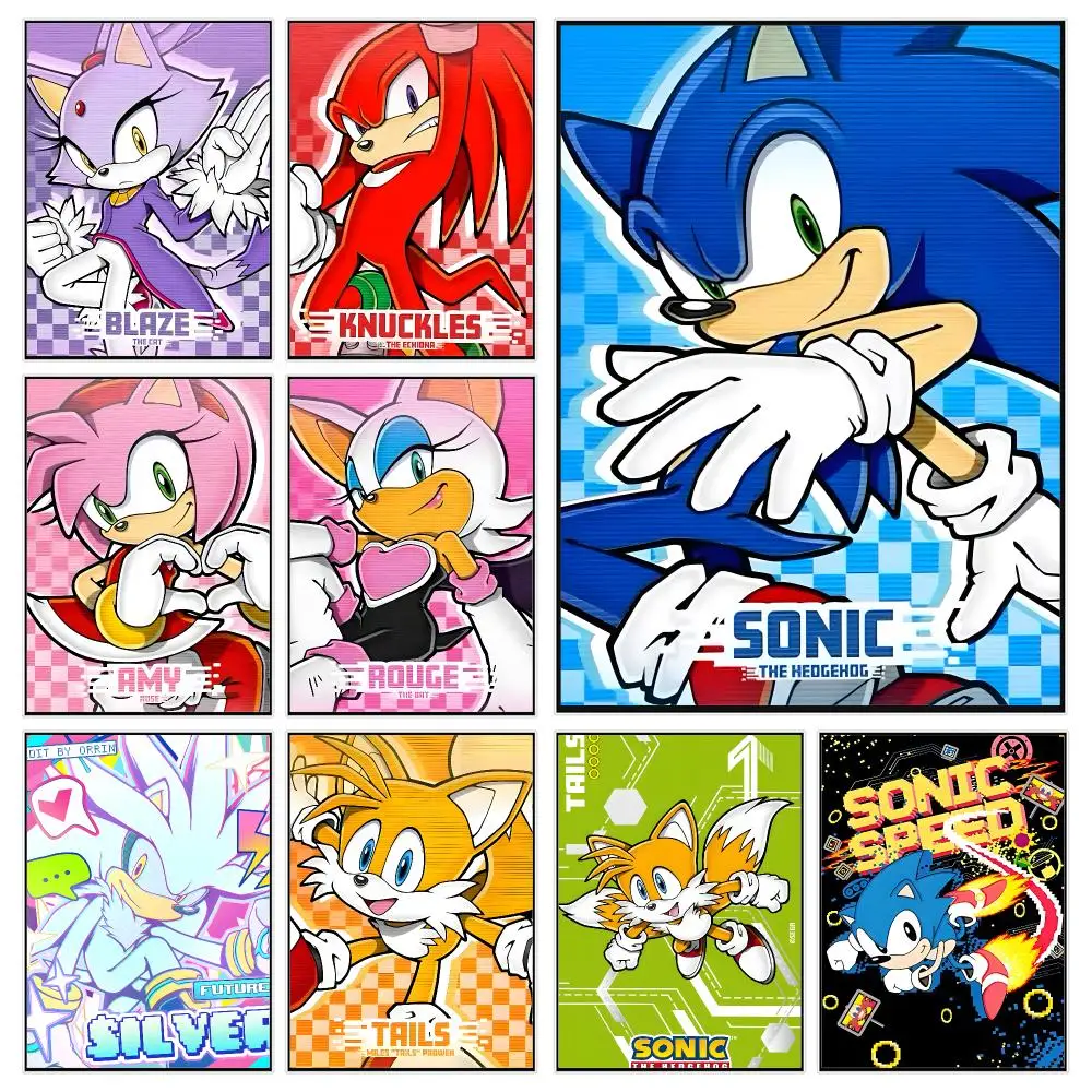 game platform Sonic The Hedgehog Poster Modern Luxury Wall Poster Home Decor Space Enhancer