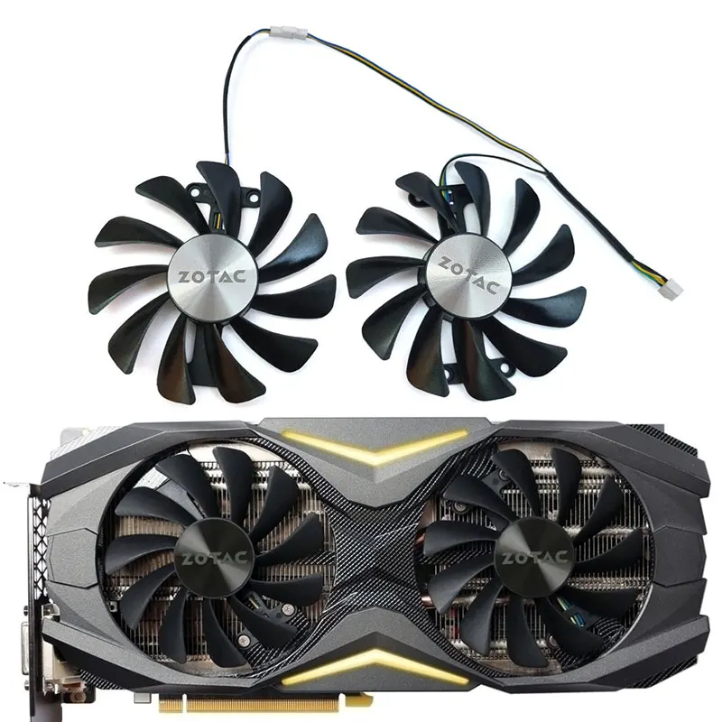 

NEW 95MM 4PIN GAA8S2U GTX 1080 AMP Edition GPU Fan，For ZOTAC GeForce GTX 1070 1080 AMP Edition Graphics card cooling fan