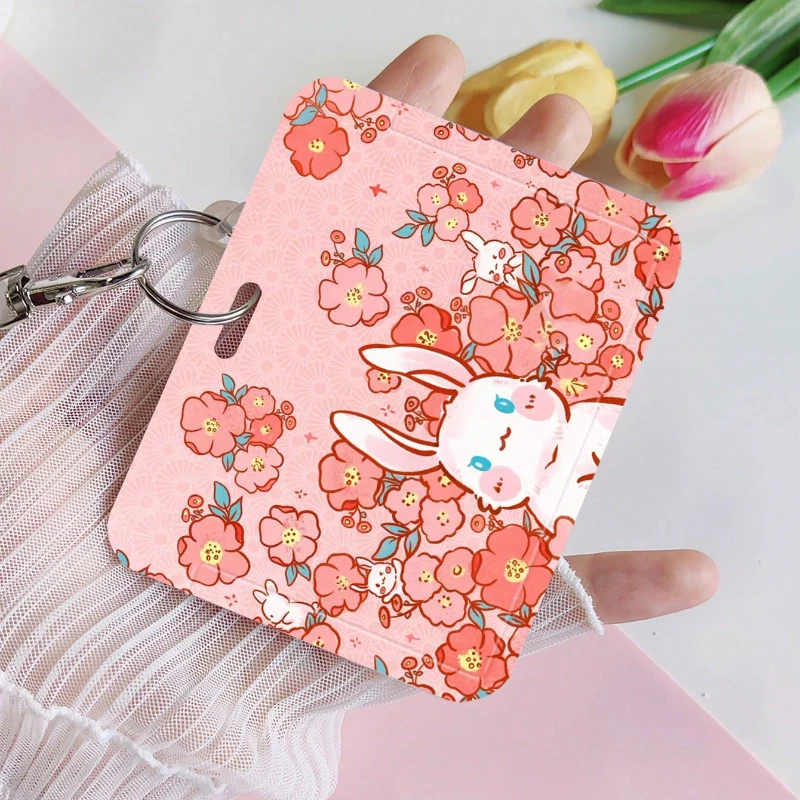 Creative Design Card Holder Suitable for Student Campus Lanyard Card Holder Bank Business Work Card Holder Pendant Keychain