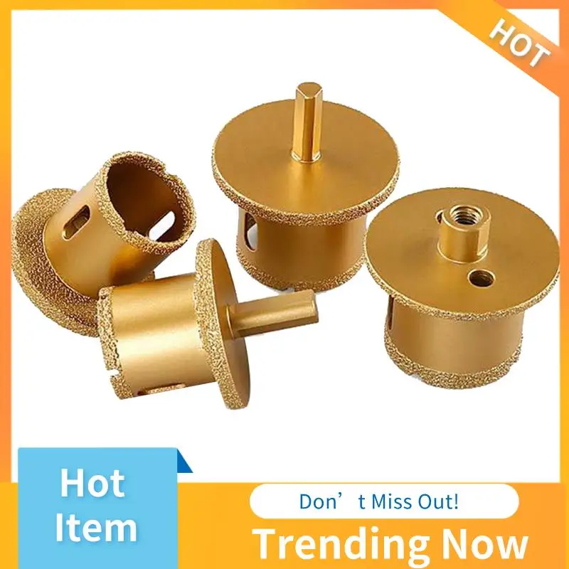 

Hole Opener Grinder Drill Bit Brazed Diamond Hole Drill Saw Core Bits For Marble Tiles Hole Opener Durable Gold M10 45-65