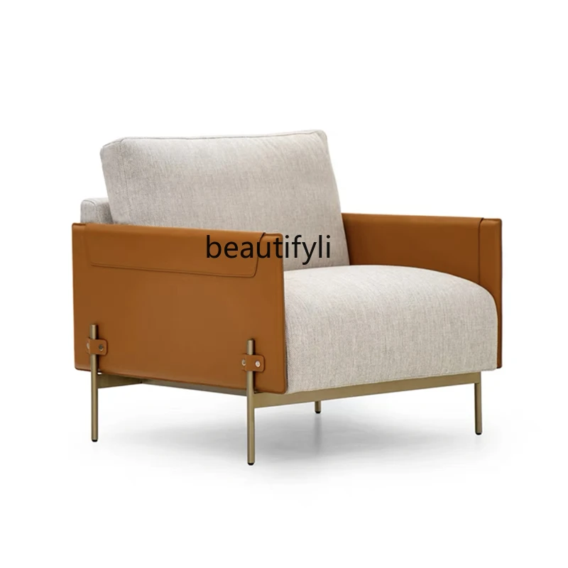 

Light Luxury Minimalist Leather Living Room Business Office Hotel Sample Room Leisure Reception Room Conference Chair