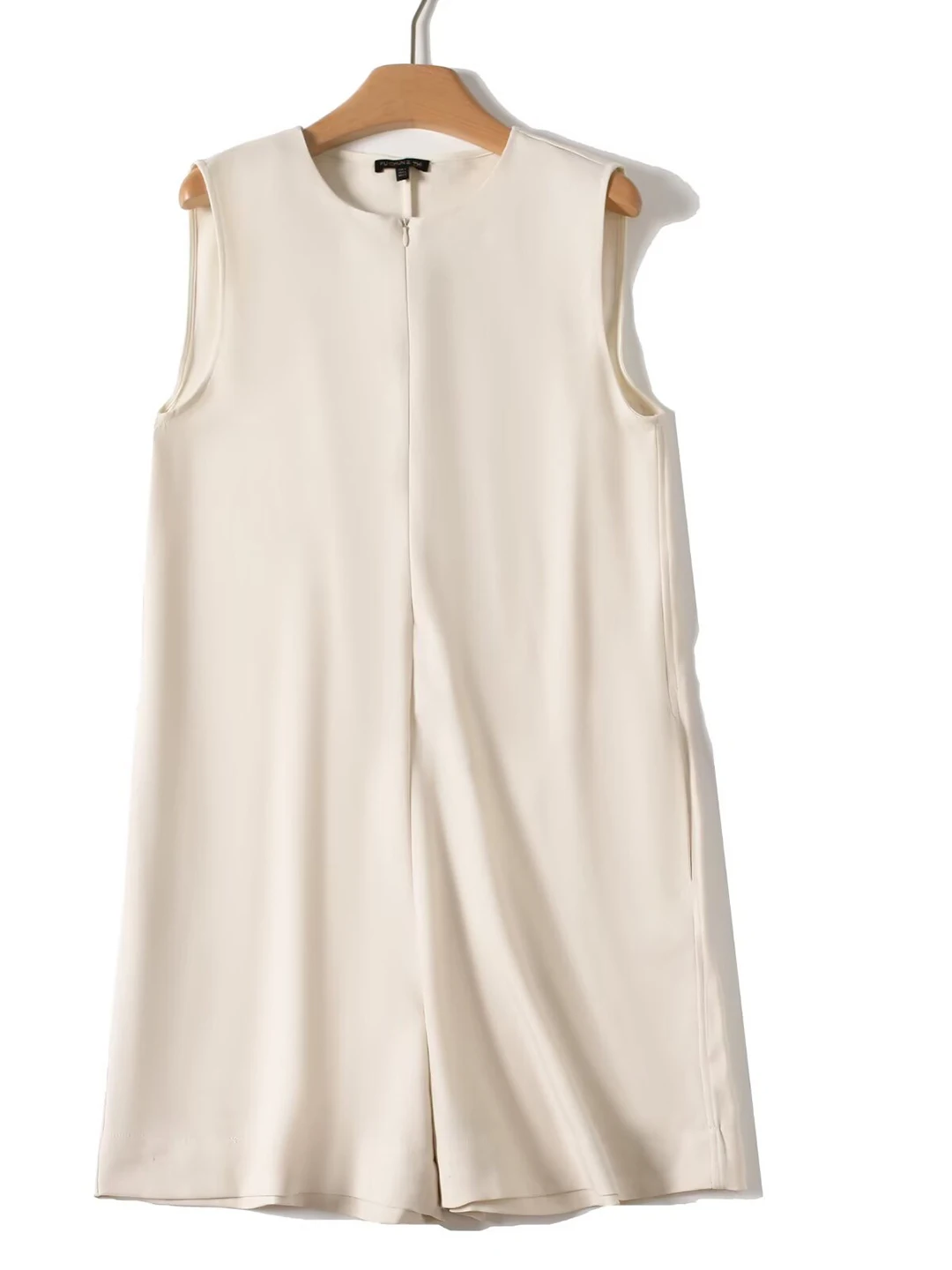 tappetino misto lino Svel tuta orts Old Money Sle Commute Faion Abbigliamento donna Gamba dritta a vita media