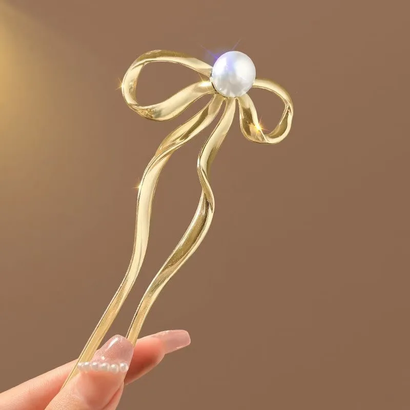 

Эфирная заколка для волос «Люли доли», китайская U-образная палочка для волос с элегантными кисточками для ханьфу, винтажная металлическая заколка для волос