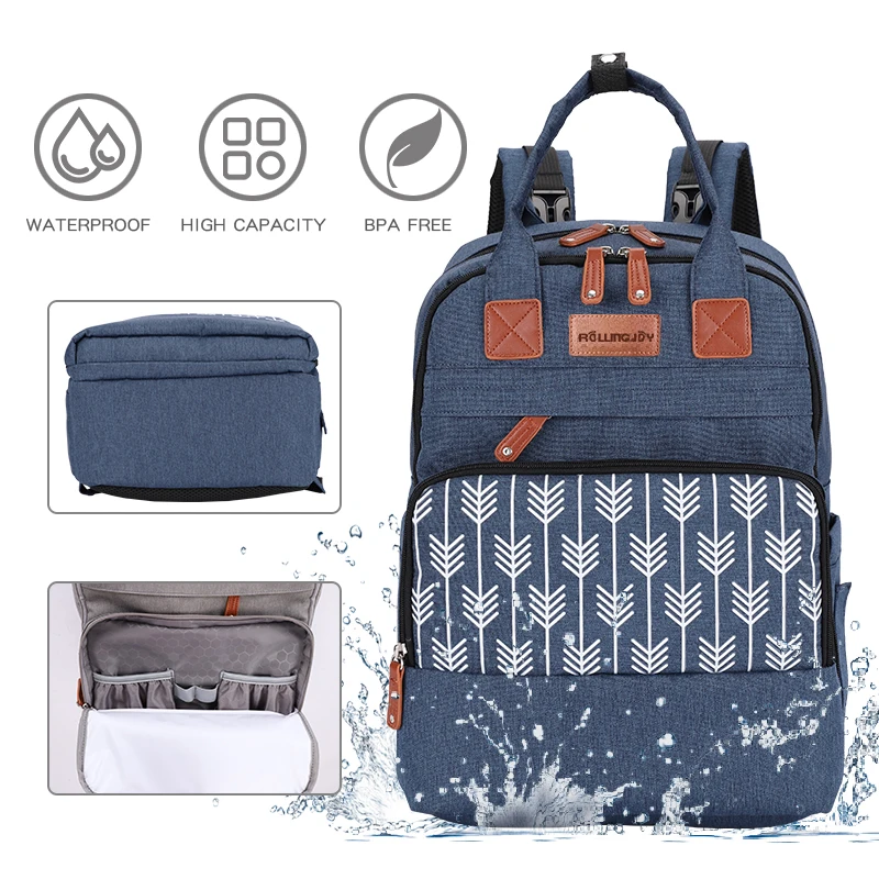 

multifunctional waterproof custom baby diapers bags nappy diaper backpack mommy travel bag maternity mummy baby diaper bag