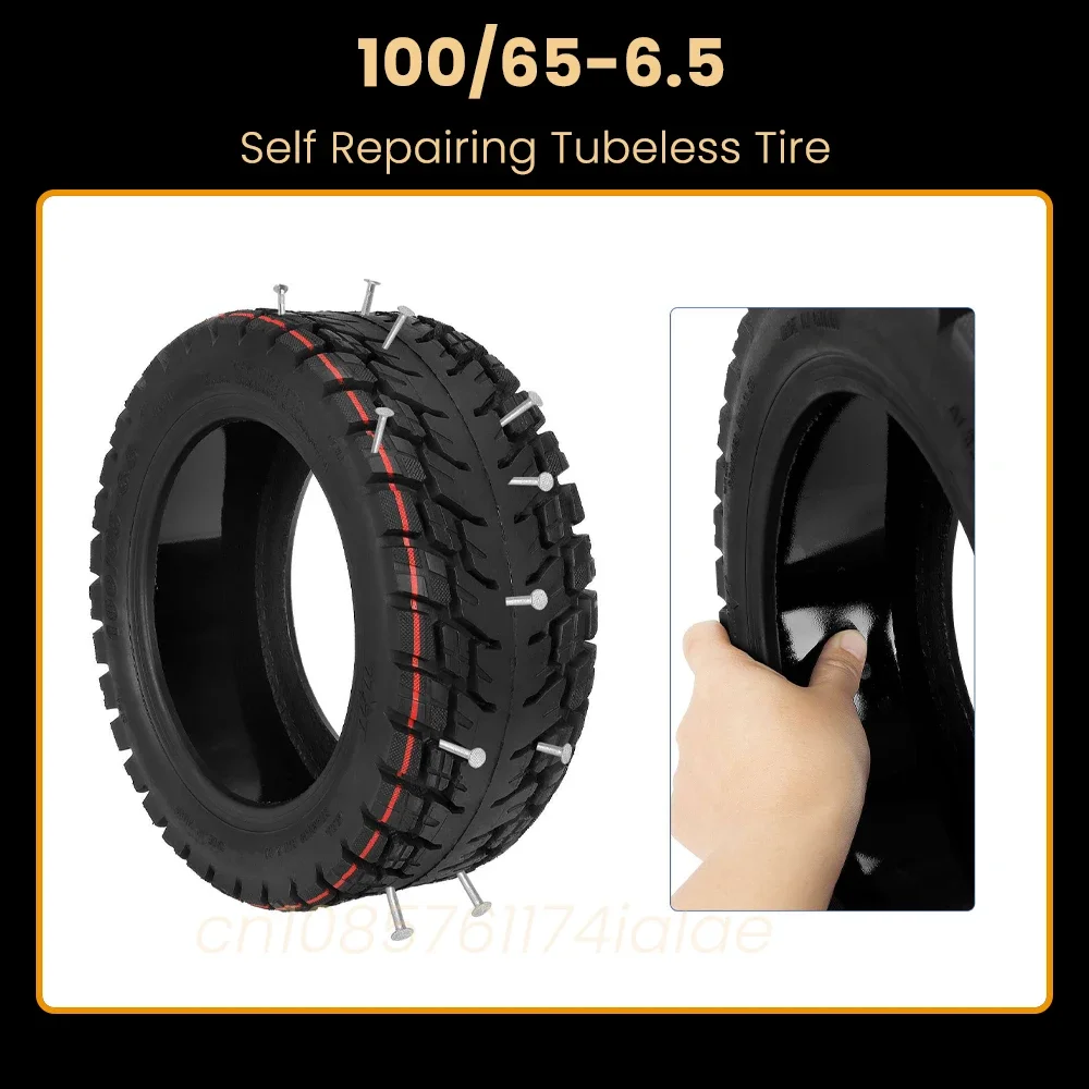 

Ulip 100/65-6.5 Self Repairing Tubeless Tire with Built-in Glue for VSETT 11+ ZERO 11X Dualtron Scooter Off-road Vacuum Tyre