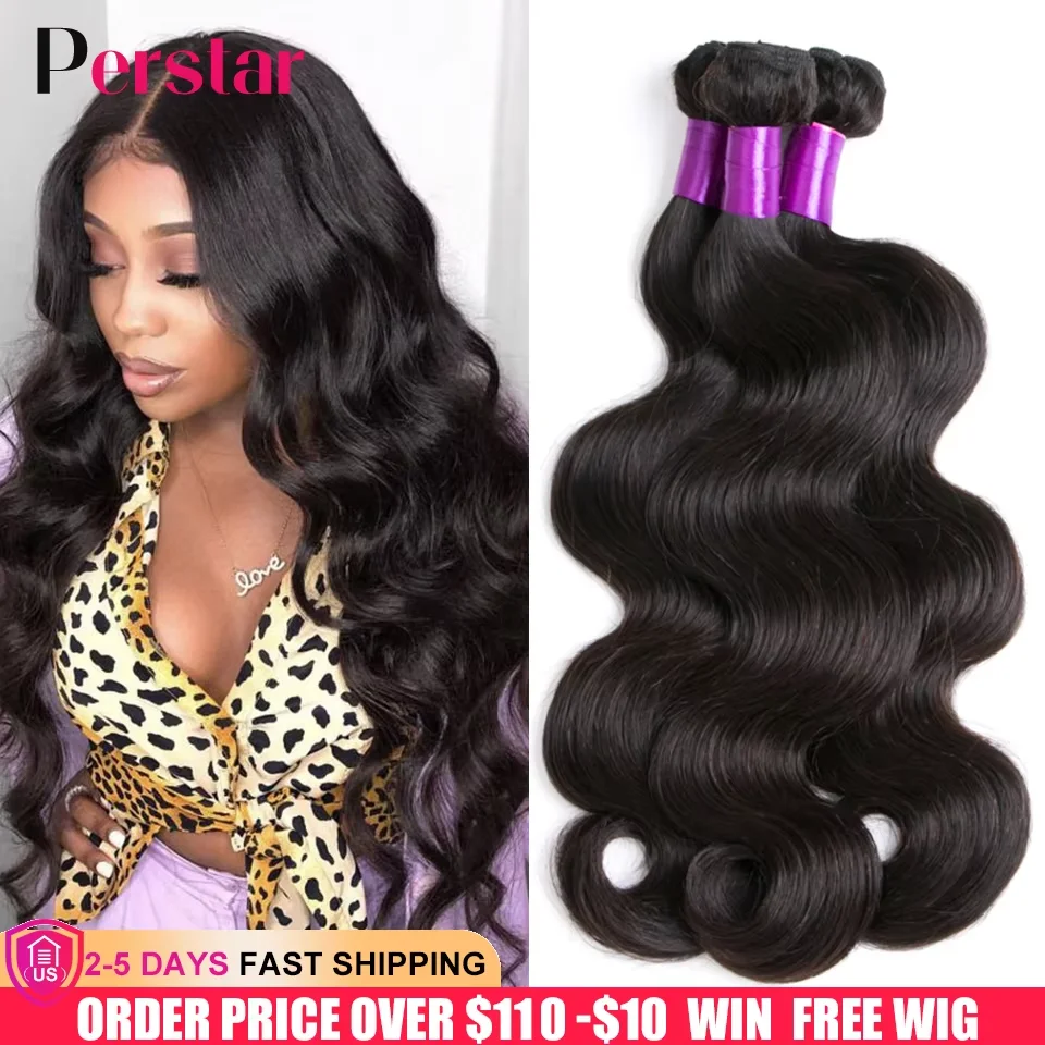 

Body Wave Bundles Human Hair Weave Bundles Brazilian Weave Extensions 1/3/4 PCS Remy Hair Body Wave Extensions 8-28 Inch