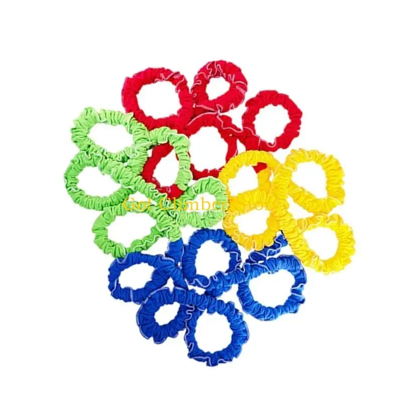 Q84C Elastic Fleece Cooperative Stretchy Bands Portable Teamwork Latihan Band Integrasi Band Latihan Gerakan Dinamis