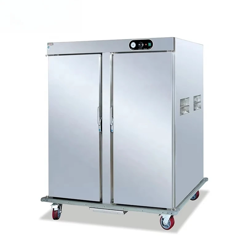 Commercial kitchen equipment mobile two-door food warmer, 22 floors, with 20 shelves or 40 pans