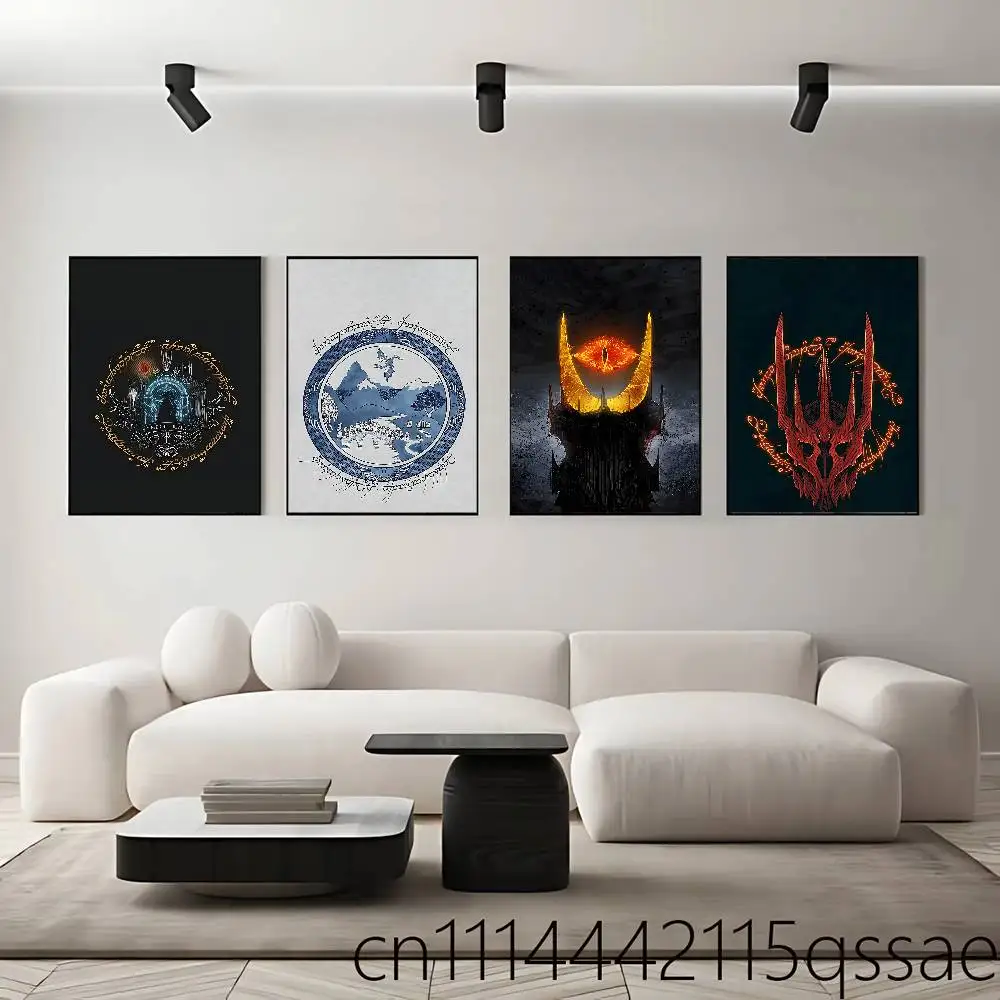 L-Lord of the R-RingES Poster Art Print Anime Style Home Decor Ideal Gift Perfect Room Decor