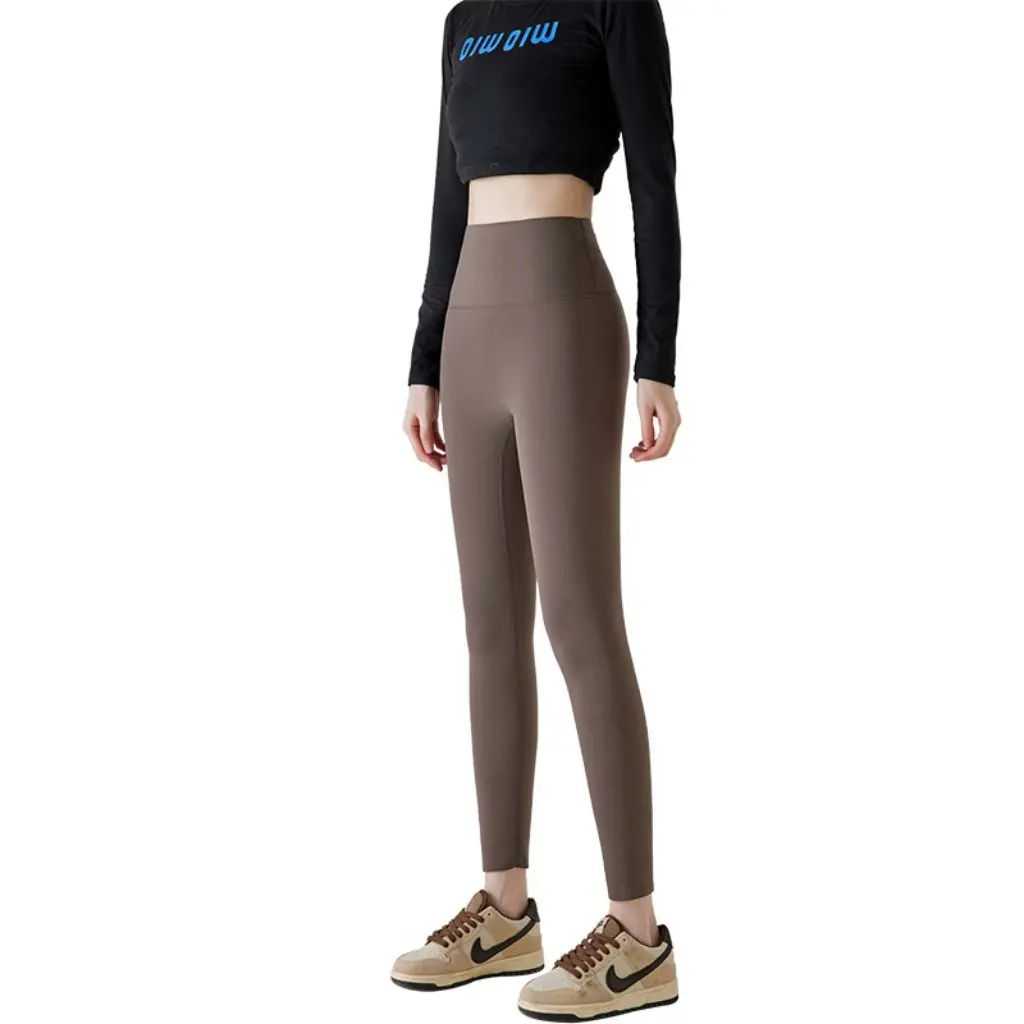 

Women's Cashmere Fleece-Lined Leggings Slimming Warm Outerwear Shark Pants Belly Tights for Autumn Winter Not Bulky