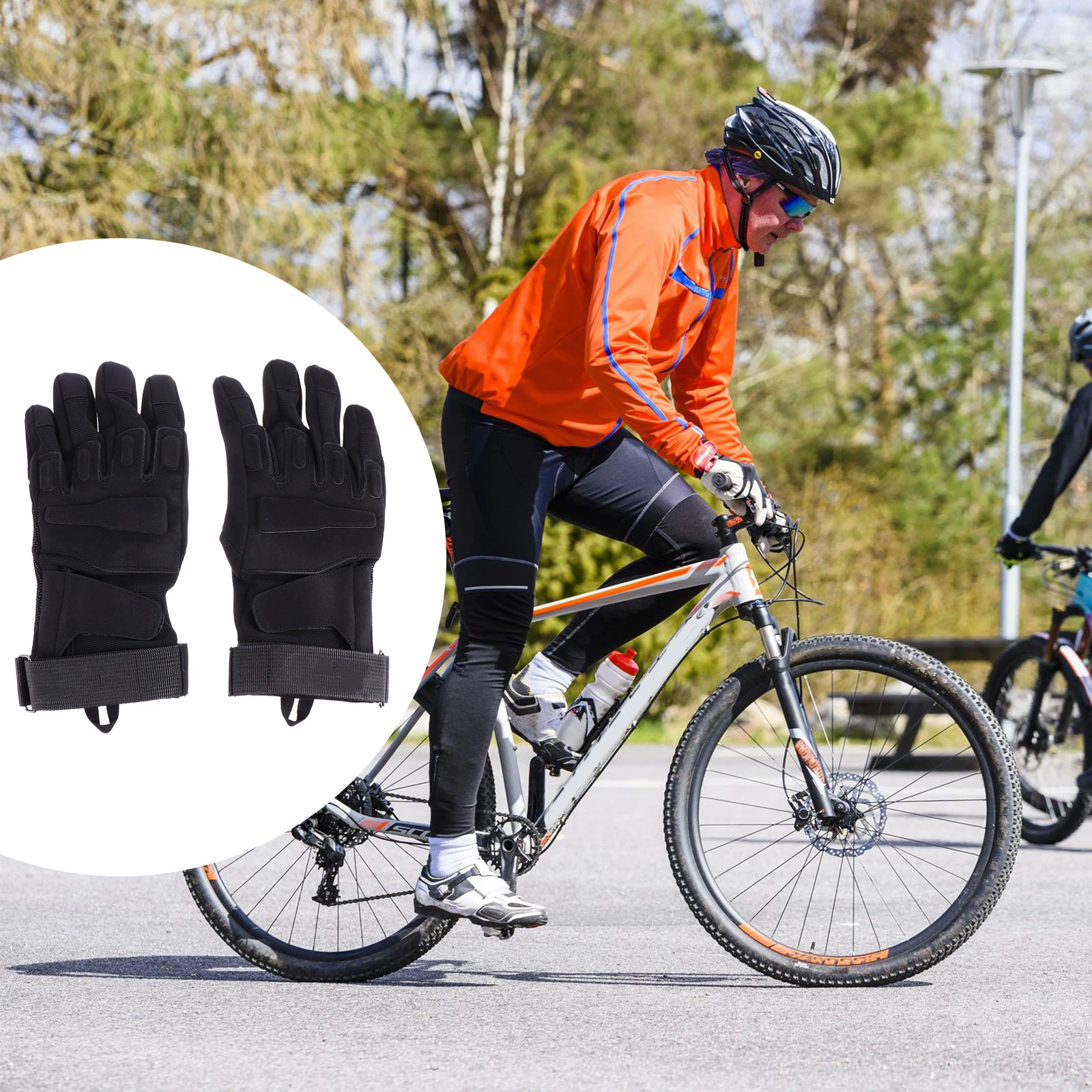 

Full Finger Microfiber Anti skid Motorcycle Riding Mens Bike Protective Gloves Fitness Outdoor Protective Gloves