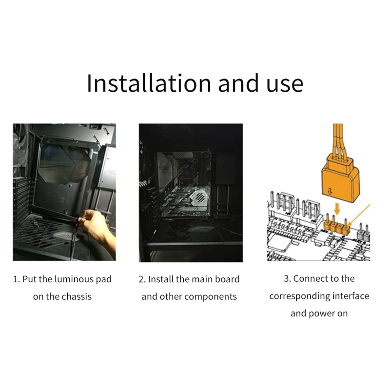 لتقوم بها بنفسك M/B IO ARGB لوحة إضاءة اللوحة الأم لوحات زخرفية لوحة للكمبيوتر تلوث الضوء ATX/MATX/ITX MOBO