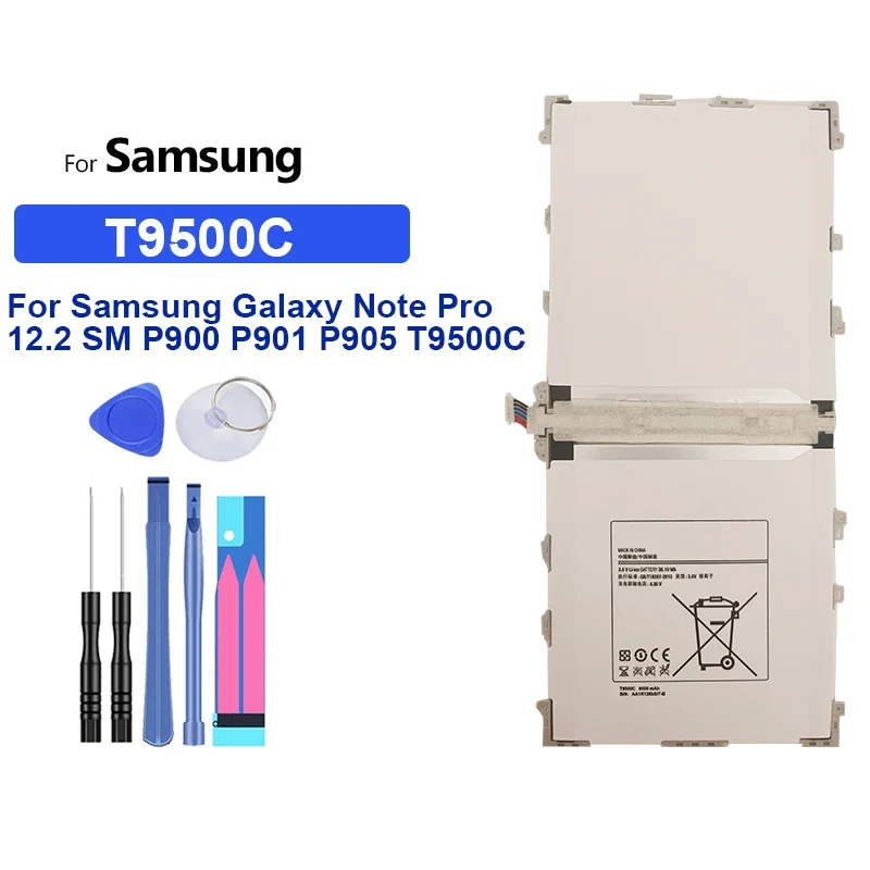 For Samsung Galaxy Note Pro 12.2 Tablet Battery, 9500mAh High Capacity Replacement Battery