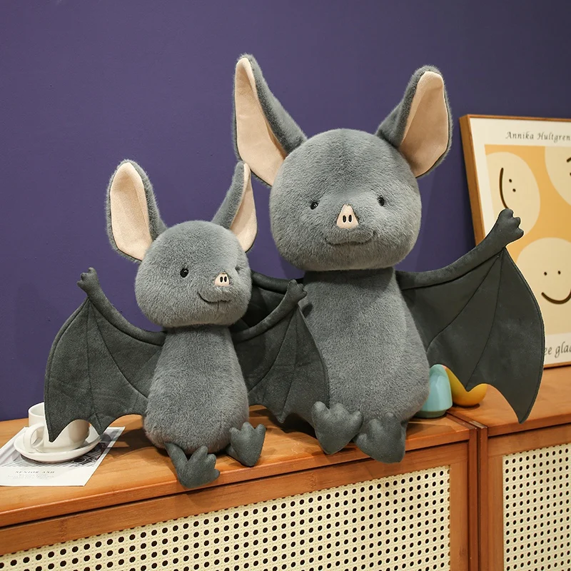 18-45cm Bat Plushies Cartoon Animal Halloween Decor Toys Lovely Bat Doll Kawaii Cuddly Pillow Funny Home Decor Xmas Gifts