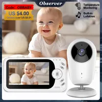 VB608 Video Baby Monitor 4.3 Inch Sitter Portable Electronic Baby Nanny IR LED Night Vision Intercom Surveillance Security Cam
