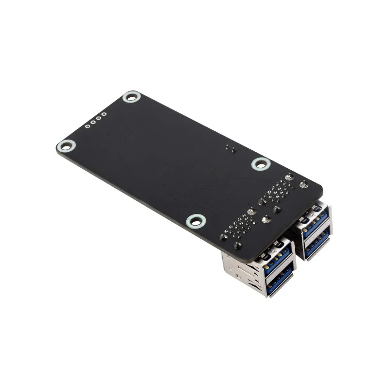 For Raspberry Pi 5 PCIE to Quad USB 3.2 Adapter Board USB HUB Splitter Expansion Board Plug and Play PCIe To 4-Ch USB3.2 Gen1