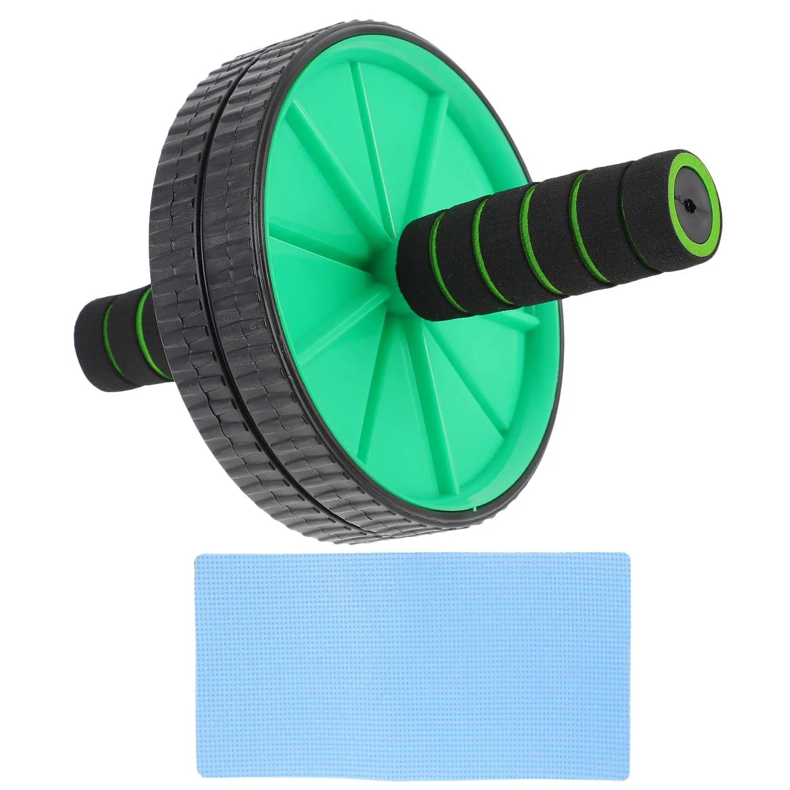 

Double Wheel Ab Roller Core Trainer Non Slip Handles for Home Gym Portable Storage Exercise Machine Fitness Equipment