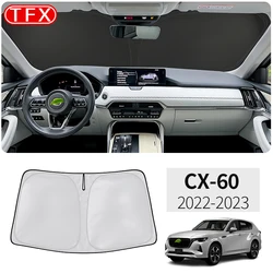 For Mazda CX60 CX-60 CX 60 2022-2023 Car Nano-Insulat Windshield Sunshade Front Window Sun Shade Visor Auto Interior Accessories