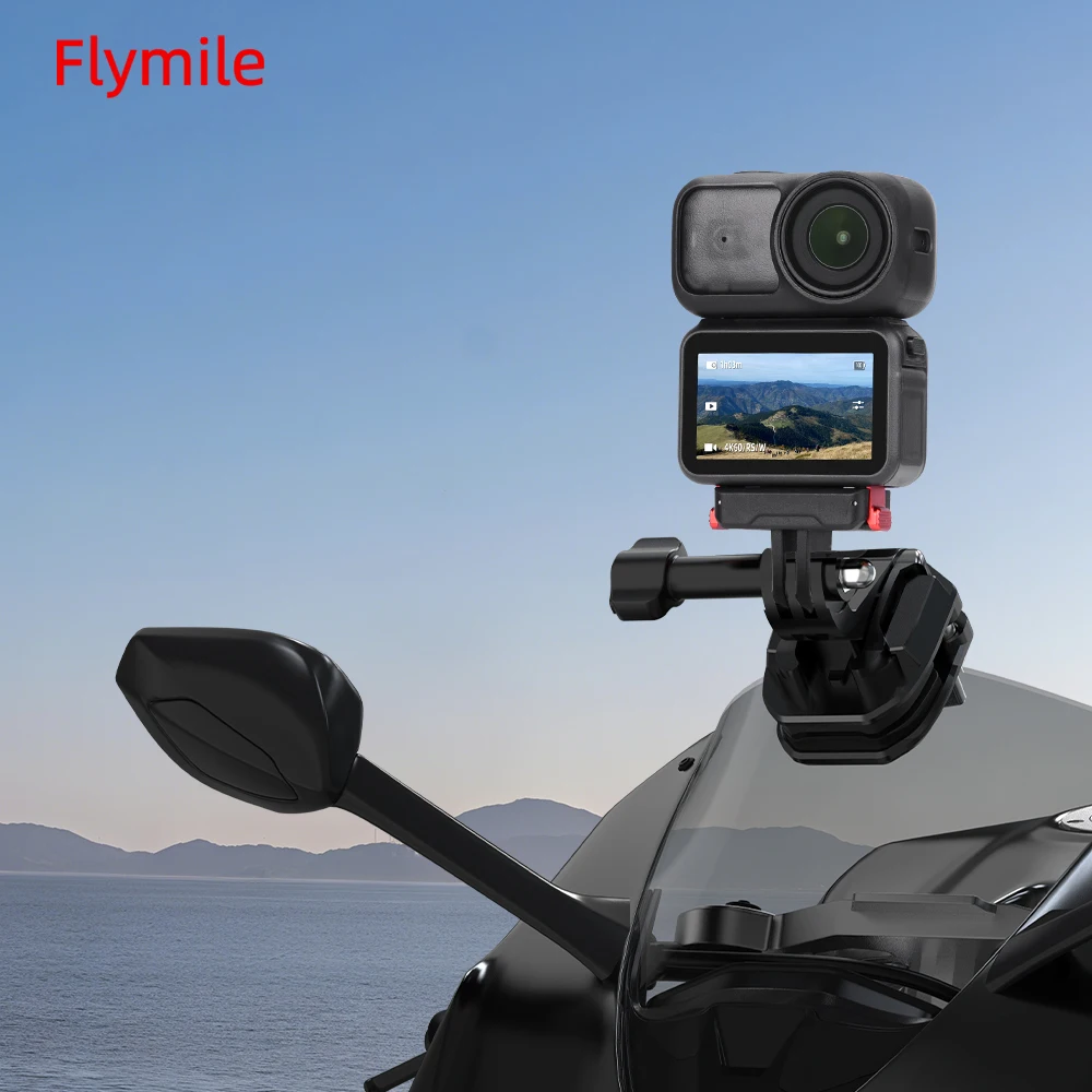 

Flymile Motorcycle Windshield Mount Clamp Aluminum Clip For DJI I OSMO NANO Camera Accessories