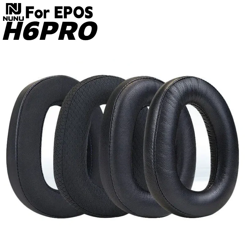 

NUNU Replacement Breathable football net/ Ice gel /PU Ear Pads with a buckle For EPOS H6PRO Wired Headphone repair parts