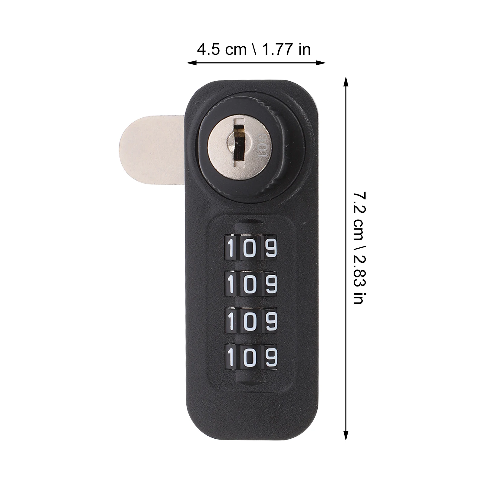 

Mechanical Combination 4 Dial Black High Security Combination Portable Locker Door Cabinet Steel Hardware