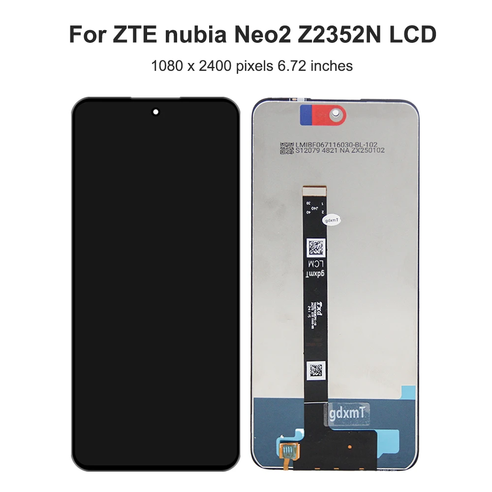 OEM For ZTE nubia Neo 2 5G 6.72''LCD Display Touch Screen