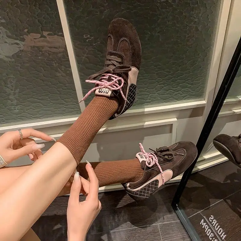 Женские кроссовки Thi Bot Casual Sports oes Soft Bot, удобные кожаные кроссовки на плоской подошве Bot oes, модные универсальные кожаные кроссовки