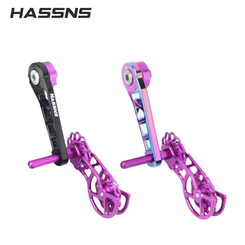 HASSNS Bicycle Derailleur Chain Guide Dirt Jump Bike Chain Tensioner Rear Derailleur Cycling Transmission Single Speed Change