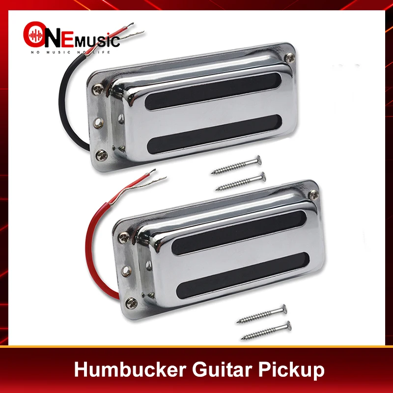 LP Pickup Integrated Humbucker with Two Line Brass Cover 90x38MM Electric Guitar Pickup Guitar Accssories