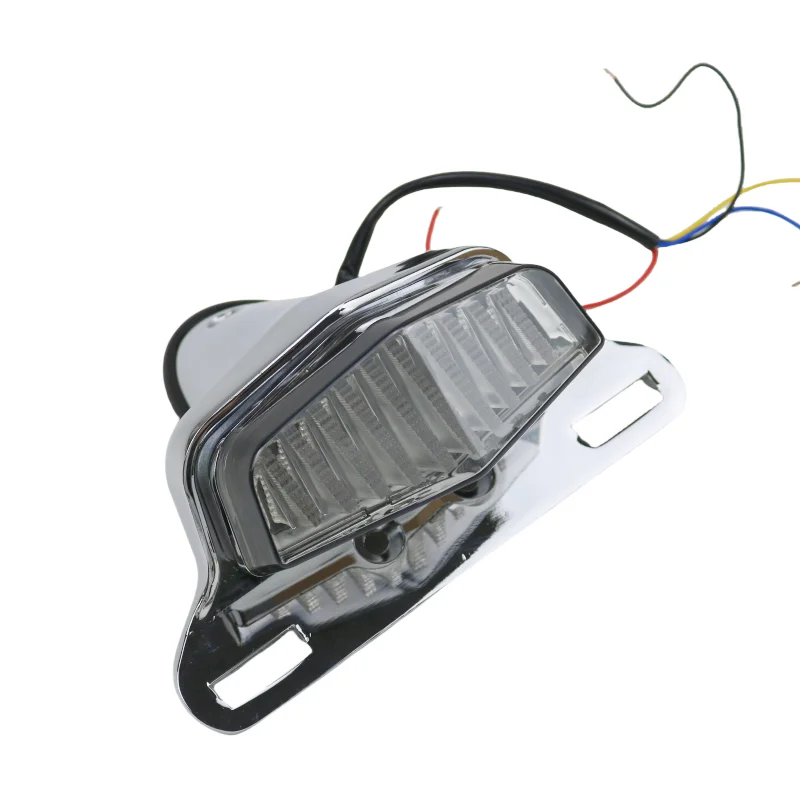 

Motorcycle Clear LED Rear Stop Tail Brake Light License Plate Holder For Triumph Cafe Racer Harley Honda Yamaha Suzuki