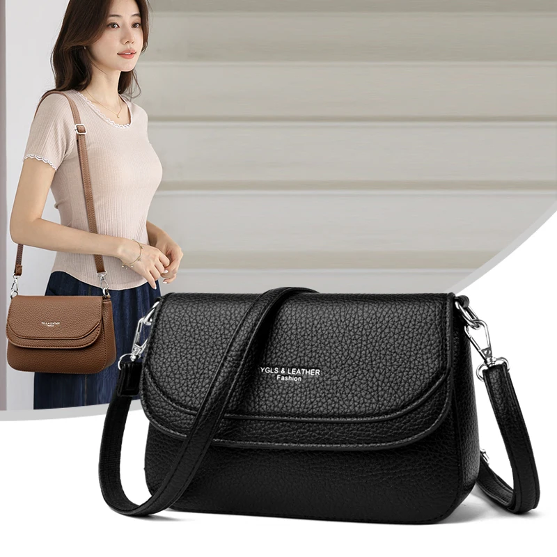 

Современная женская сумка через плечо из искусственной кожи, кошелек через плечо, женская модная сумка-тоут с регулируемым ремешком для ежедневного использования, подарок