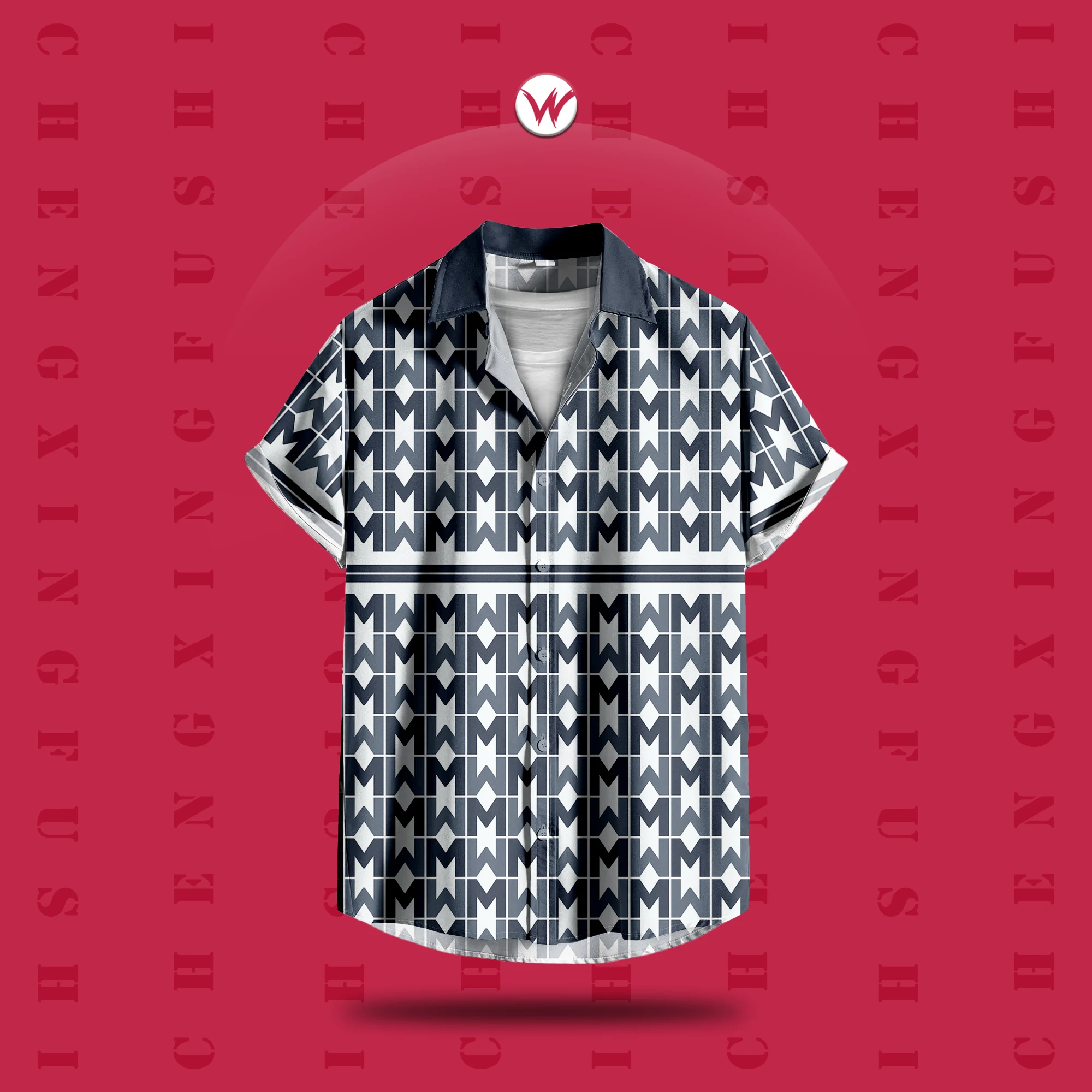 

Men's summer casual top 2025 New men's shirt 3D digital full-body printed clothing fashionable street plate-sized sports top