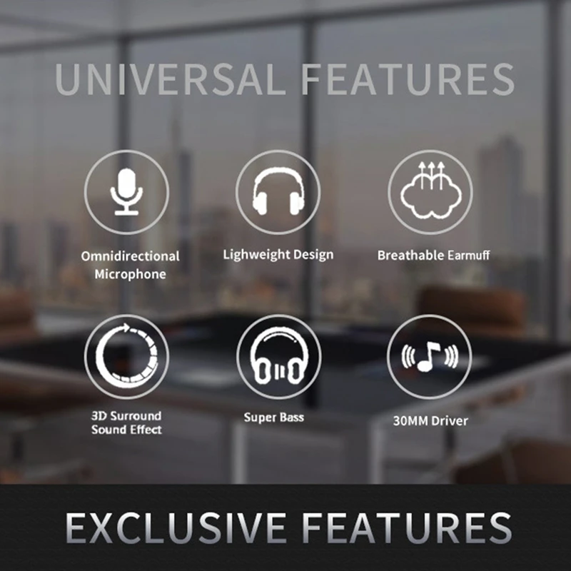 USB Computer Headset Business Operator Special Headset Wired Headset In-Line Control Headset With Typec Adapter, Durable