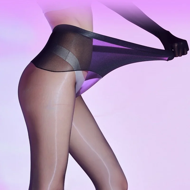 

Ladies Retro Tights High Stretchy Slim Shaping Pantyhose 15D Summer Sexy Breathable Hosiery Oil Glossy Party Seamless Stockings