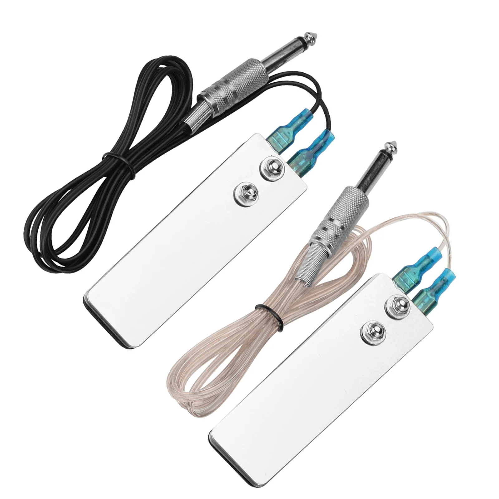 

2Pcs Metal Foot Pedal Switch for Tattooing Rugged Stainless Steel Construction Long 4M Flexible Cable Secure Grip Surface Tattoo