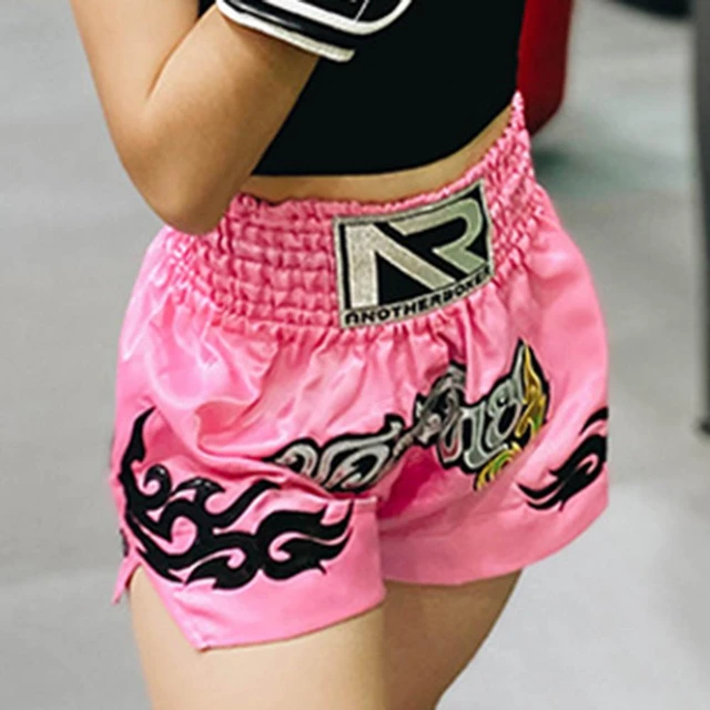 Pantalones cortos de boxeo antifriccion alta elasticidad transpirables diseno de cordon Muay Thai pantalones cortos de Kickboxing hombres y mujeres pantalones cortos de artes marciales AliExpress