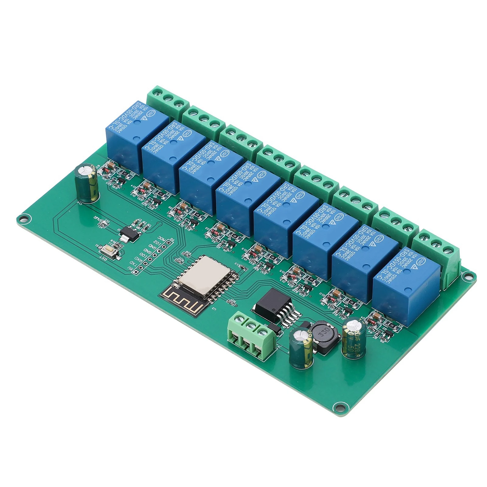 ESP8266 Relay Module Relay Module Relay Module WIFI 8‑Channel ESP8266 Development Board for Wireless Control  7‑28V / 5V