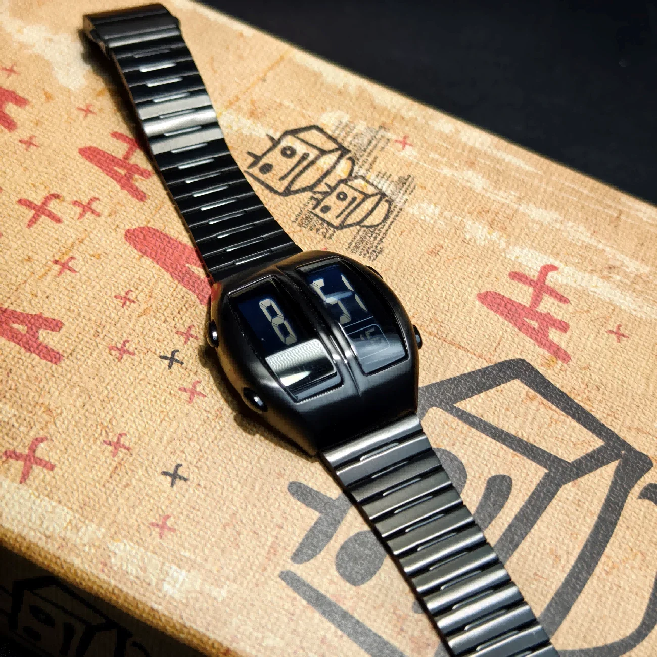 

Электронные часы Happy Valentine's Ideas в ретро-стиле с двойным дисплеем, секундомером, подсветкой, отображением дня и месяца, умные цифровые наручные часы