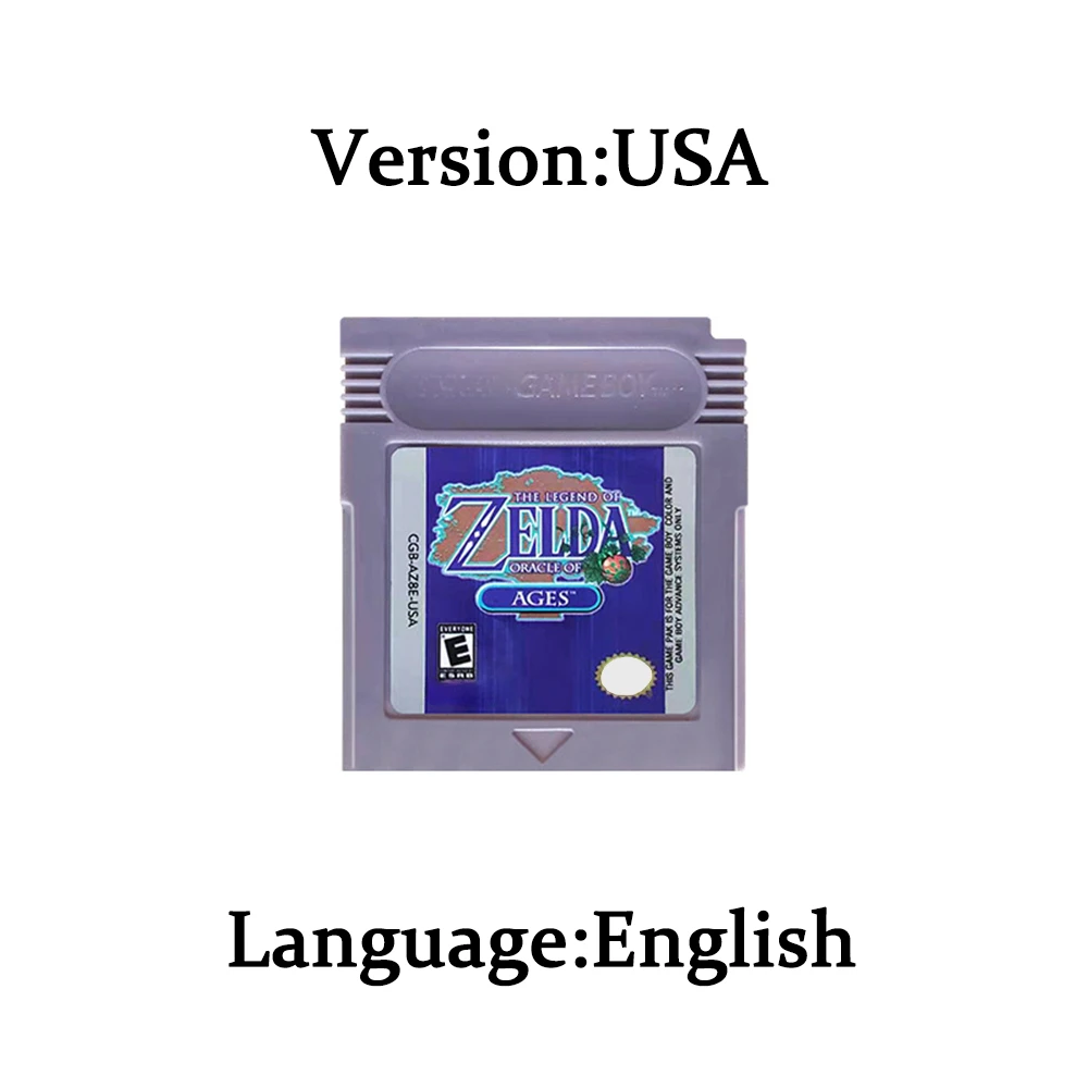 HOT Zelda GBC Spielkarte 16-Bit-Videospiel-Kassette Konsolenkarte für Gameboy Awakening Oracle of Seasons Klassische Spielversion
